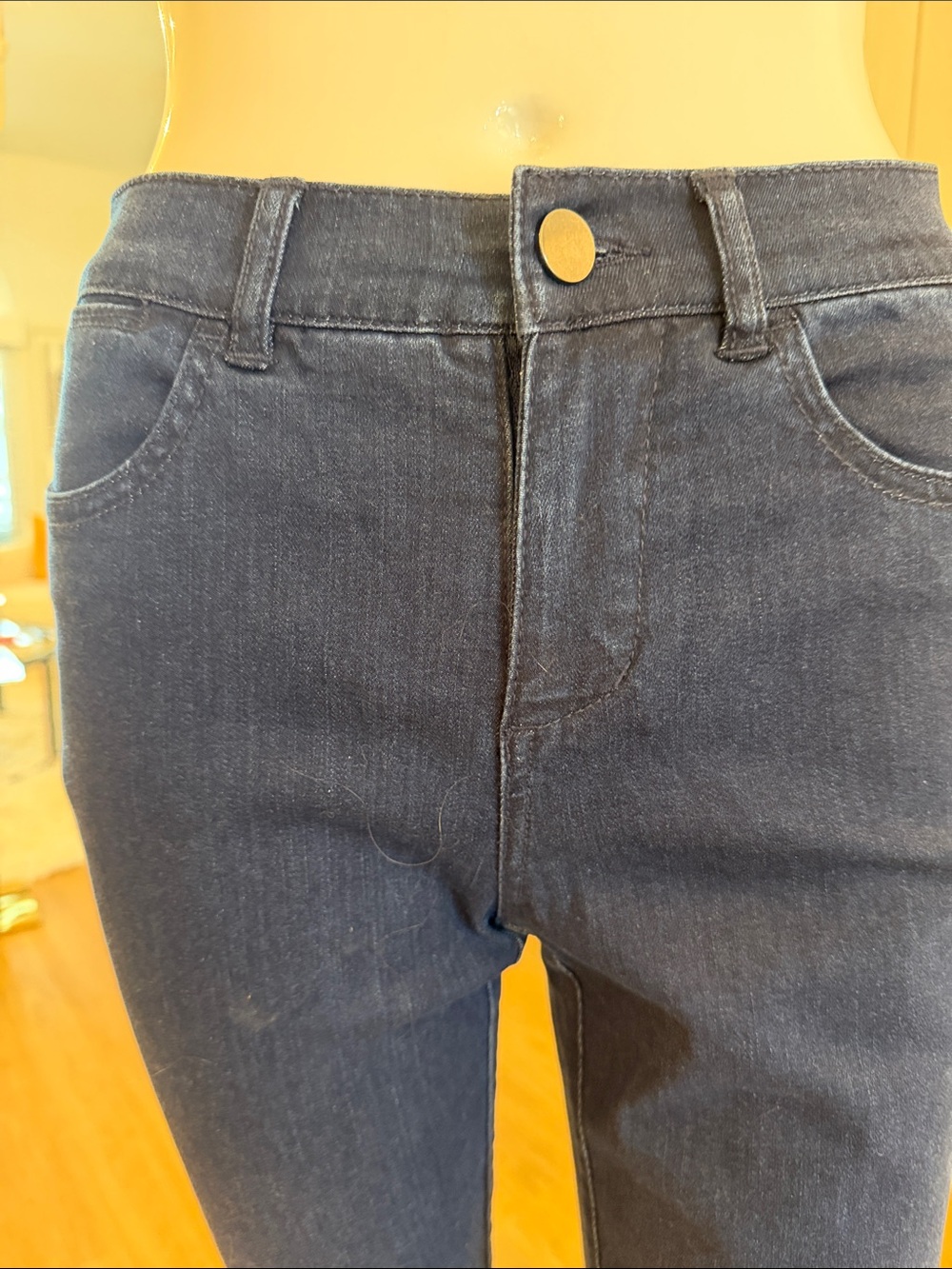 Lisa Rinna Dark Rinse Denim Jeans - Picture 2 of 10